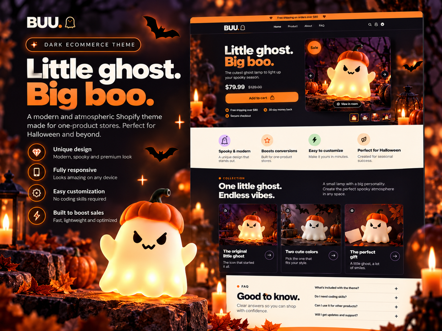 Buu – Halloween One Product Shopify Theme